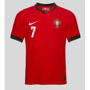 Billiga Portugal Cristiano Ronaldo #7 Hemmatröja EM 2024 Kortärmad